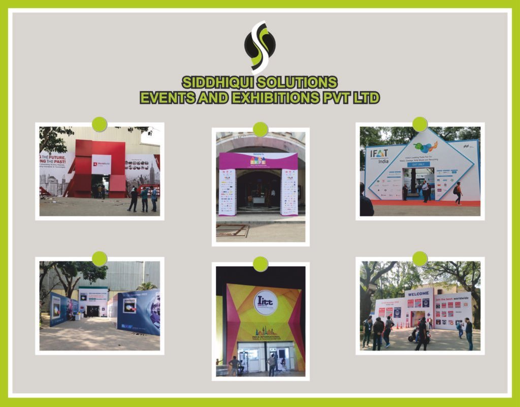 Exhibition Stall Build — Structure, panelling and branded graphics produced and installed in-house.