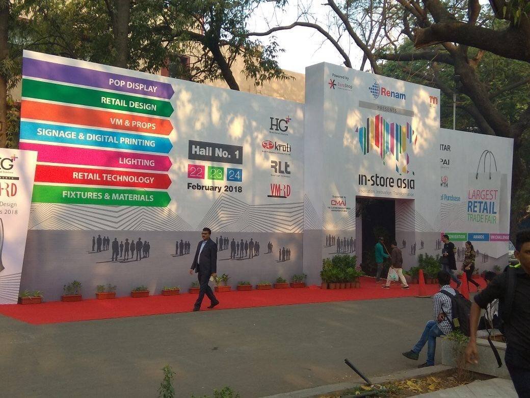 Event Setup — Event branding and structural setup at the venue.